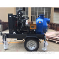 Self priming centrifugal pump with diesel engine